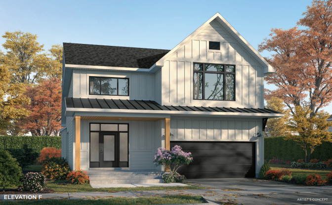 The Oliver Elevation F Rendering