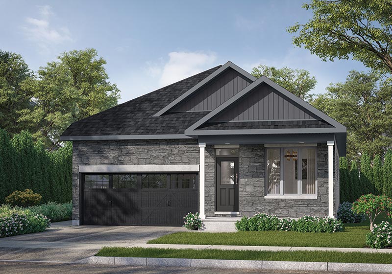 The Braeside Elevation B Rendering