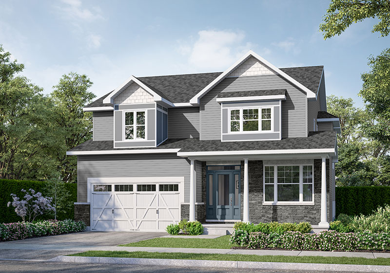 The Colton Elevation B Rendering