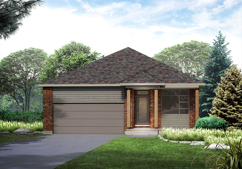 The Dumont Elevation C Rendering
